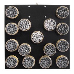 Panou sageti luminoase LED - 15 lampi de 100 mm diametru - 1400 cd